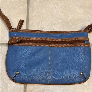 Croft and Barrow Blue and Brown Women's Crossbody